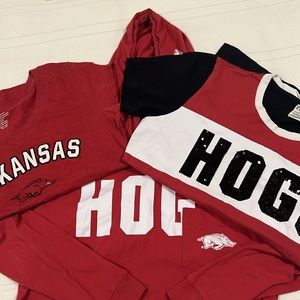 Arkansas Razorback Bundle of 3 Tops!